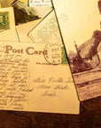 Antique American Postcards with Script - Novelbookstore.co