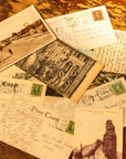 Antique American Postcards with Script - Novelbookstore.co
