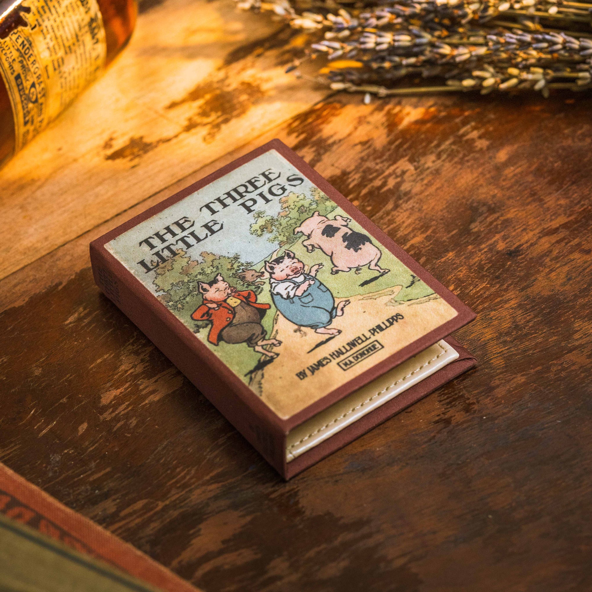 The Three Little Pigs by James Halliwell-Phillipps 1886 Book Wallet - Novelbookstore.co