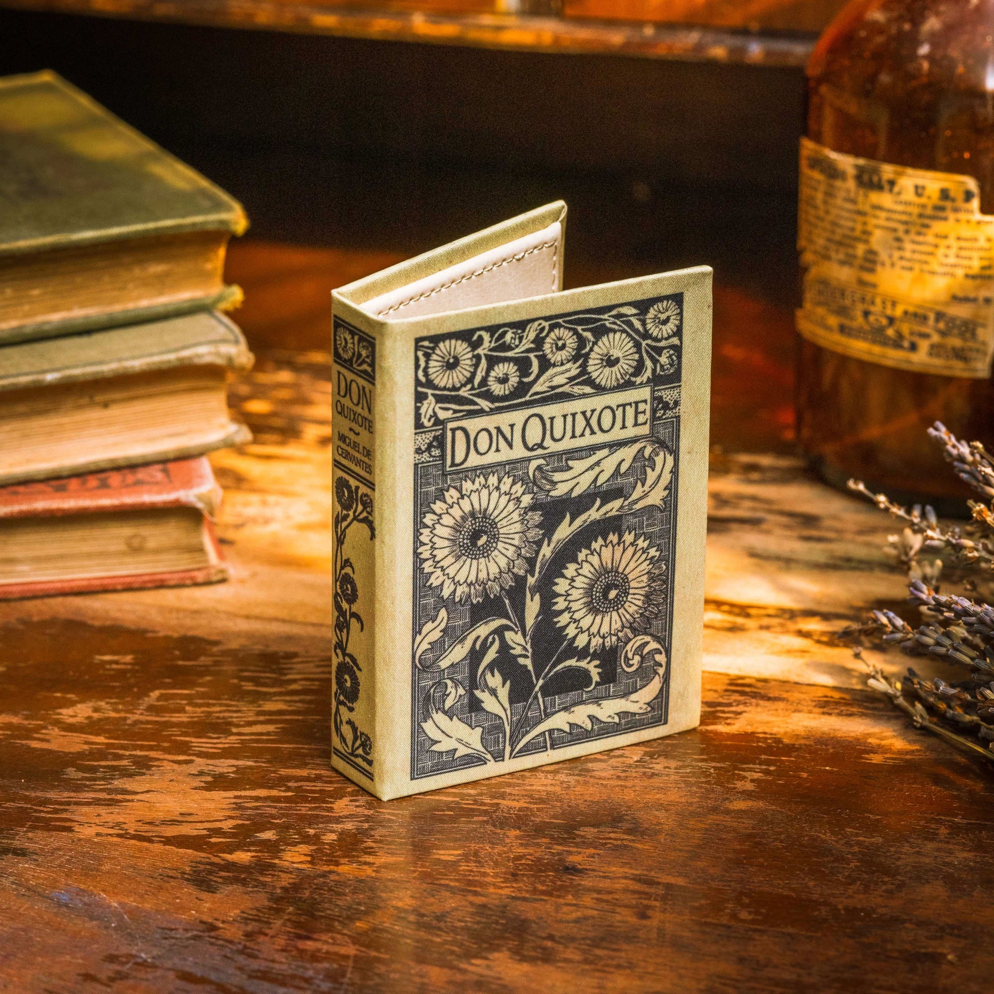 Don Quixote by Miguel de Cervantes 1605 Book Wallet - Novelbookstore.co