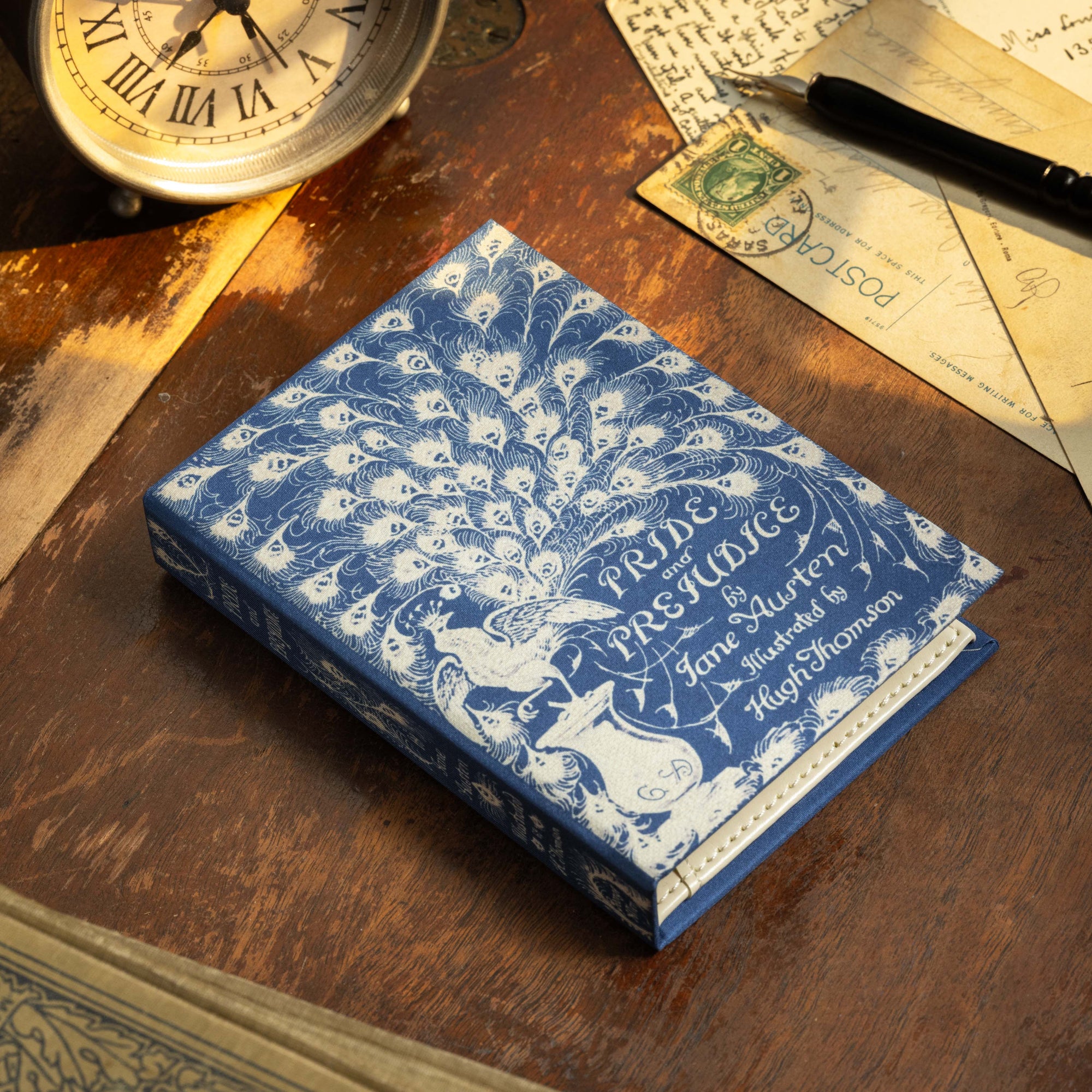'Pride & Prejudice' (Peacock Edition) by Jane Austen 1813 Passport/Notebook Wallet - Novelbookstore.co