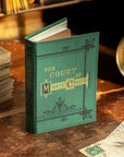 'The Count of Monte Cristo' (Emerald Green) by Alexandre Dumas 1844 Passport/Notebook Wallet - Novelbookstore.co