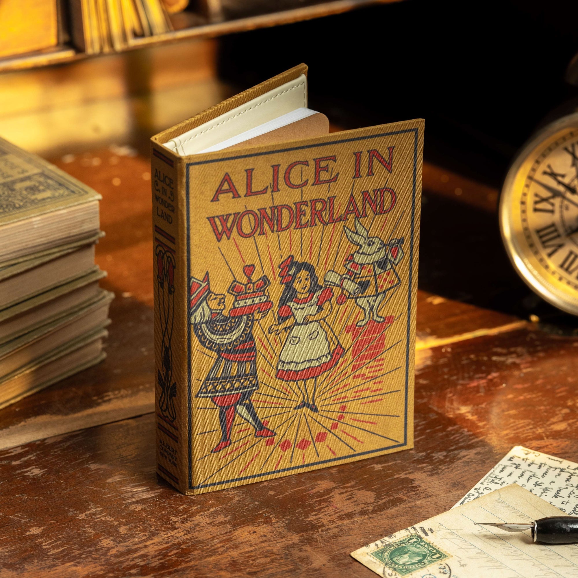 'Alice in Wonderland' Lewis Carroll 1865 Passport/Notebook Wallet - Novelbookstore.co