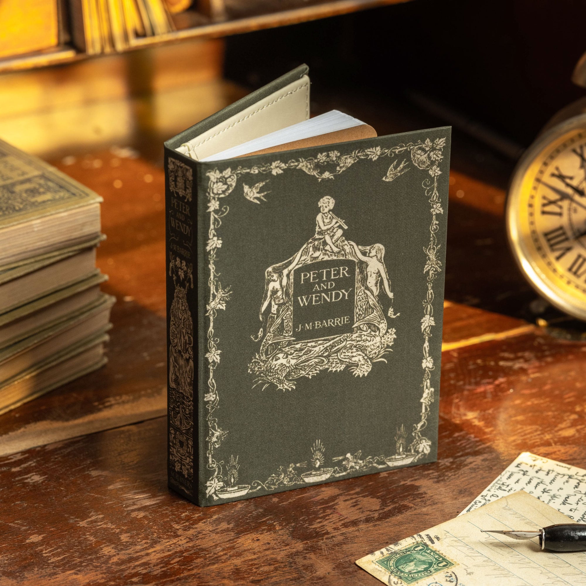 'Peter and Wendy' by J. M. Barrie 1911 Passport/Notebook Wallet - Novelbookstore.co