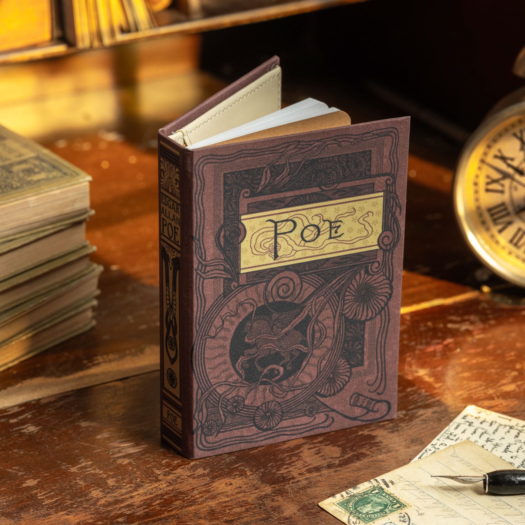 'The Complete Poetical Works of Edgar Allan Poe' 1884 edition Passport/Notebook Wallet - Novelbookstore.co