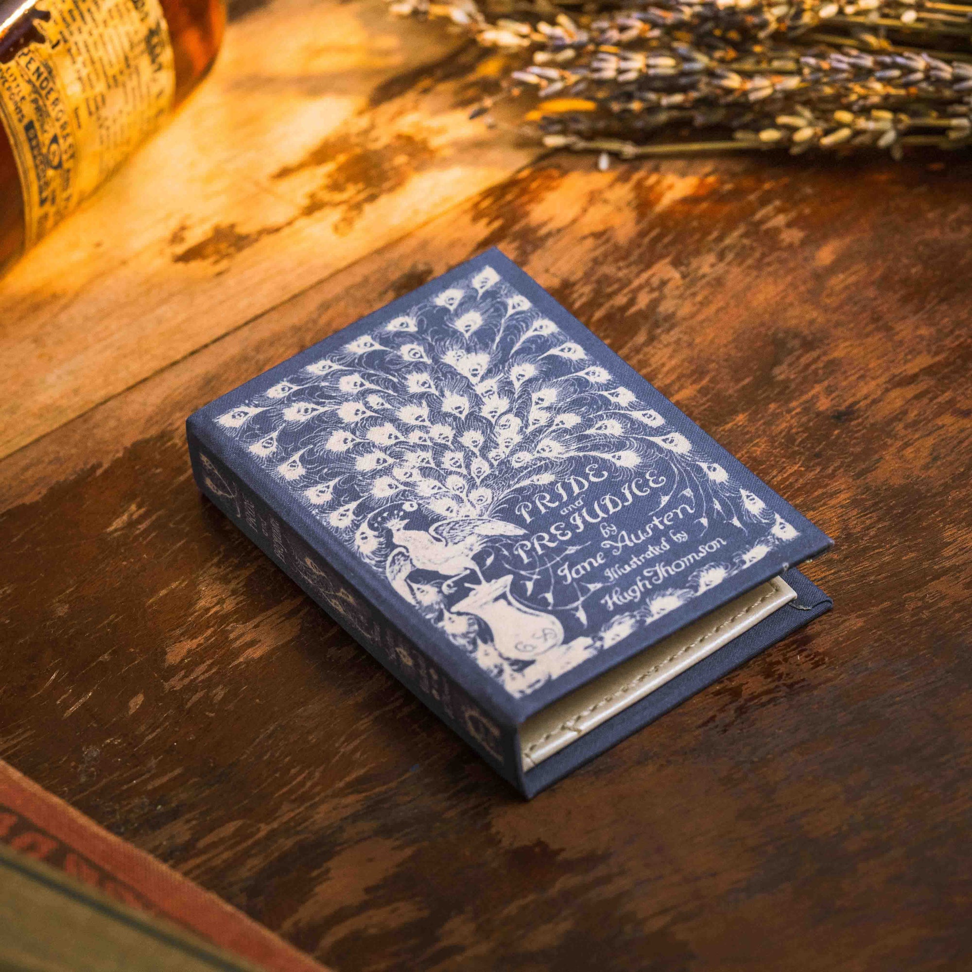 (Peacock Edition) Pride & Prejudice by Jane Austen 1813 Book Wallet - Novelbookstore.co