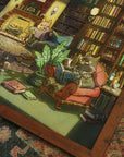 Critters Reading in Library Poster - Novelbookstore.co