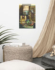 Critters Reading in Library Poster - Novelbookstore.co