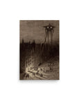 Martian Amidst City - The War of the Worlds Original Illustration - Novelbookstore.co