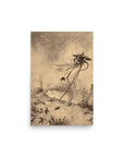 Martian Gets Shelled - The War of the Worlds Original Illustration - Novelbookstore.co