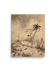 Martian Gets Shelled - The War of the Worlds Original Illustration - Novelbookstore.co