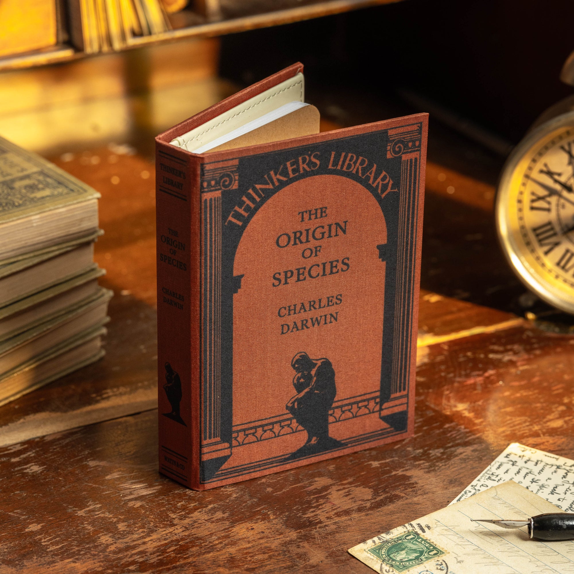 &#39;The Origin of Species&#39; by Charles Darwin 1859 Passport/Notebook Wallet