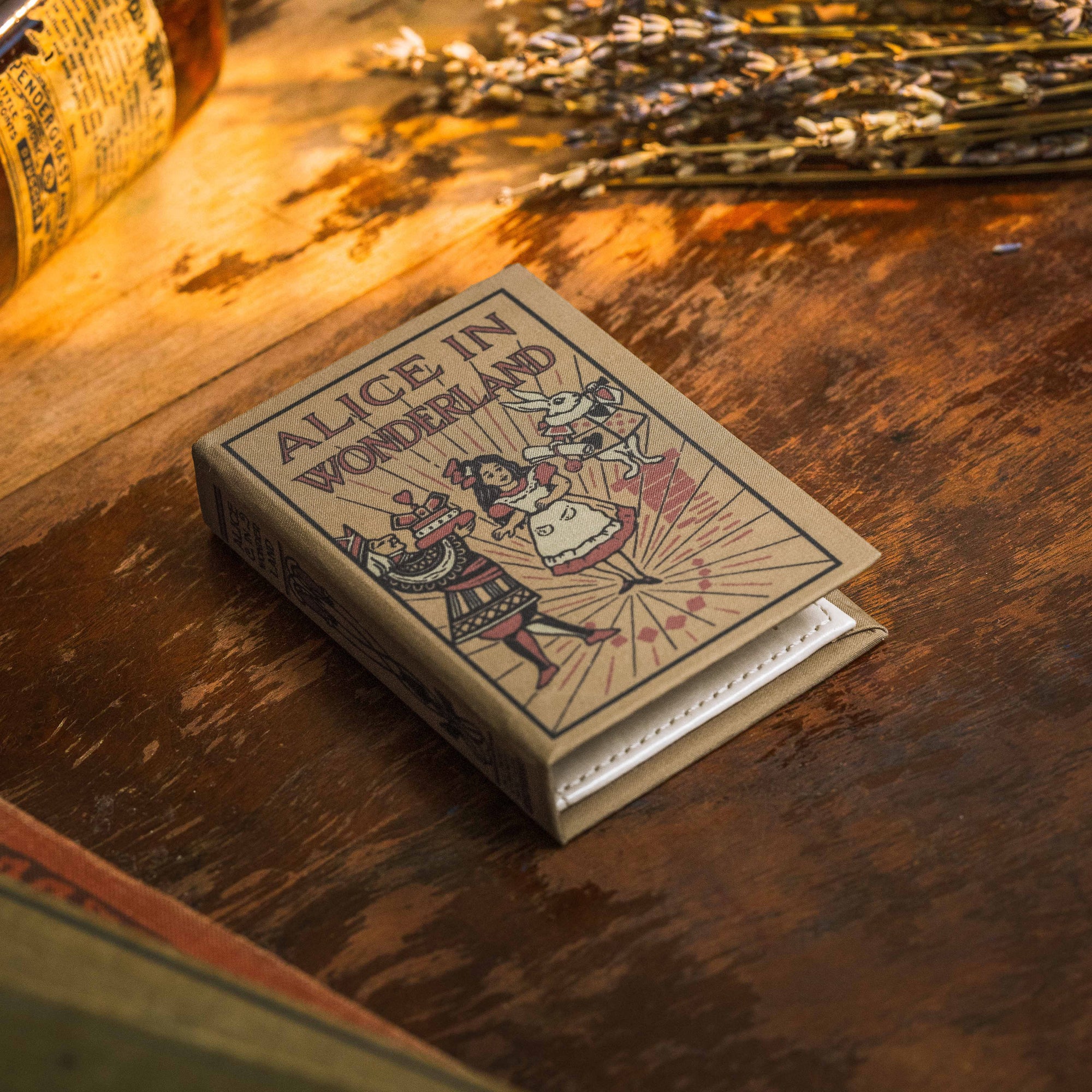 Alice in Wonderland Lewis Carroll 1865 Book Wallet Novelbookstore.co Alice in Wonderland Lewis Carroll 1865 Book Wallet Novelbookstore.co