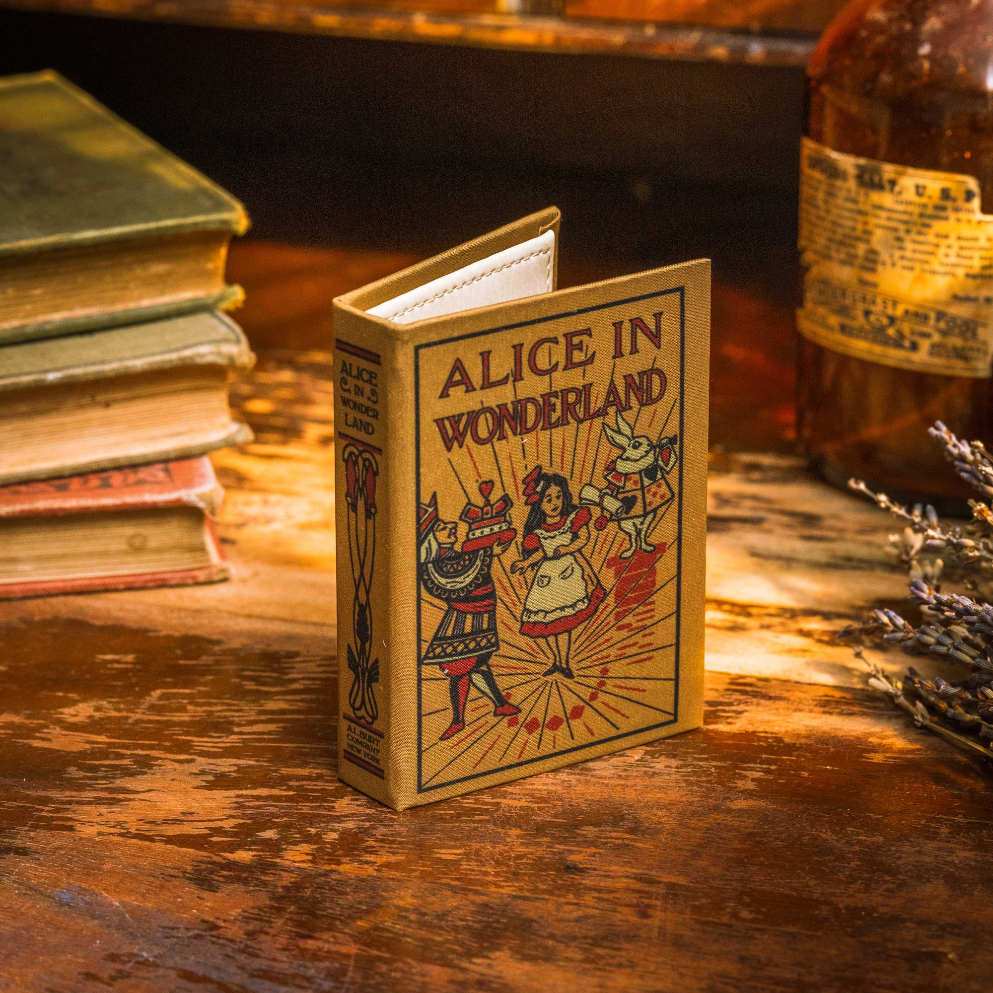 Alice in Wonderland Lewis Carroll 1865 Book Wallet