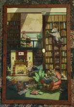 Load image into Gallery viewer, Critters Reading in Library Poster
