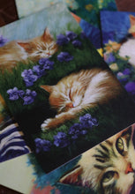 Load image into Gallery viewer, Cats, Kitties, Meows - Notecard / Stationery / Art - 10 Count.
