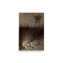 Load image into Gallery viewer, Martian Amidst City - The War of the Worlds Original Illustration
